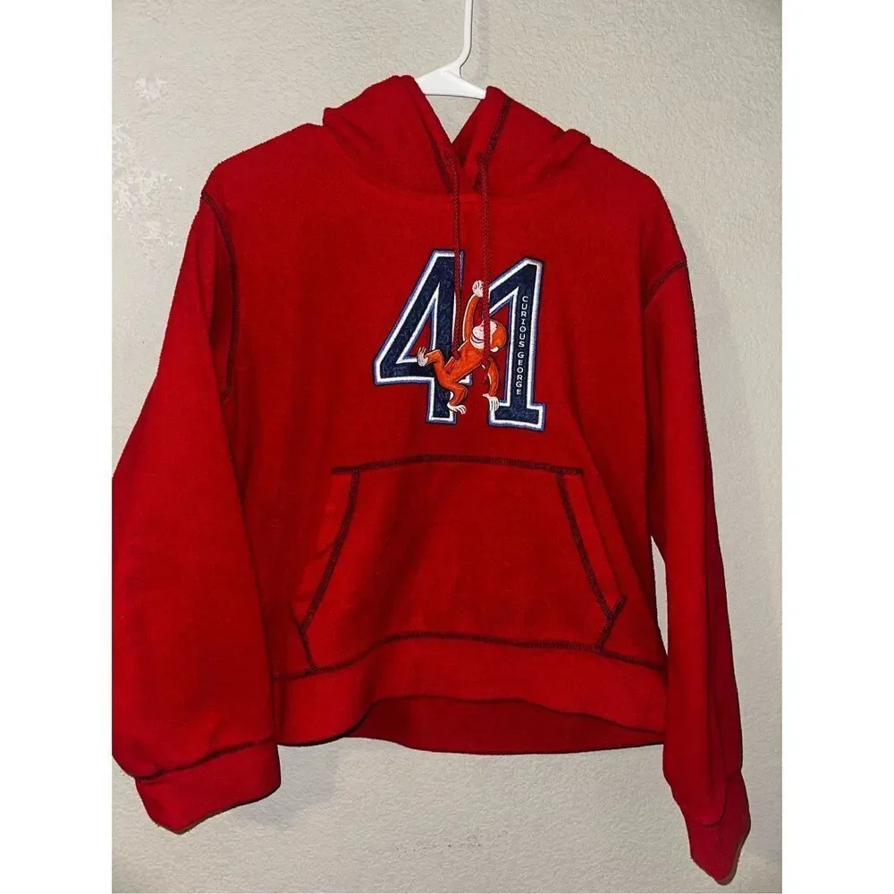 Vintage Curious George Kids Hoodie